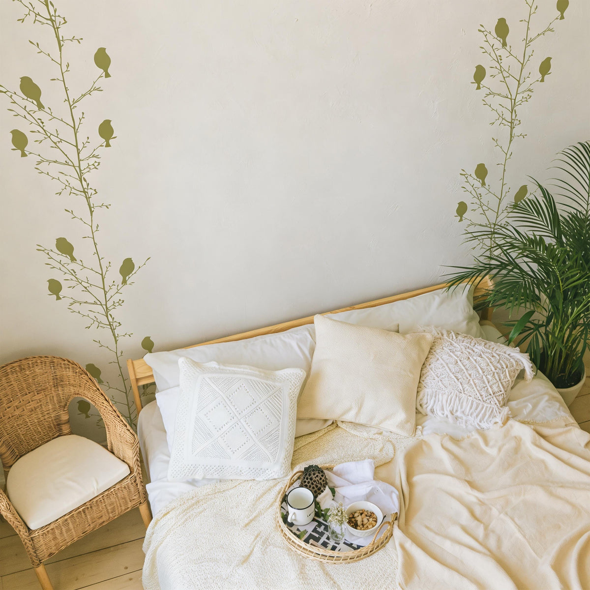 Garland Wall Decal on a feature wall
