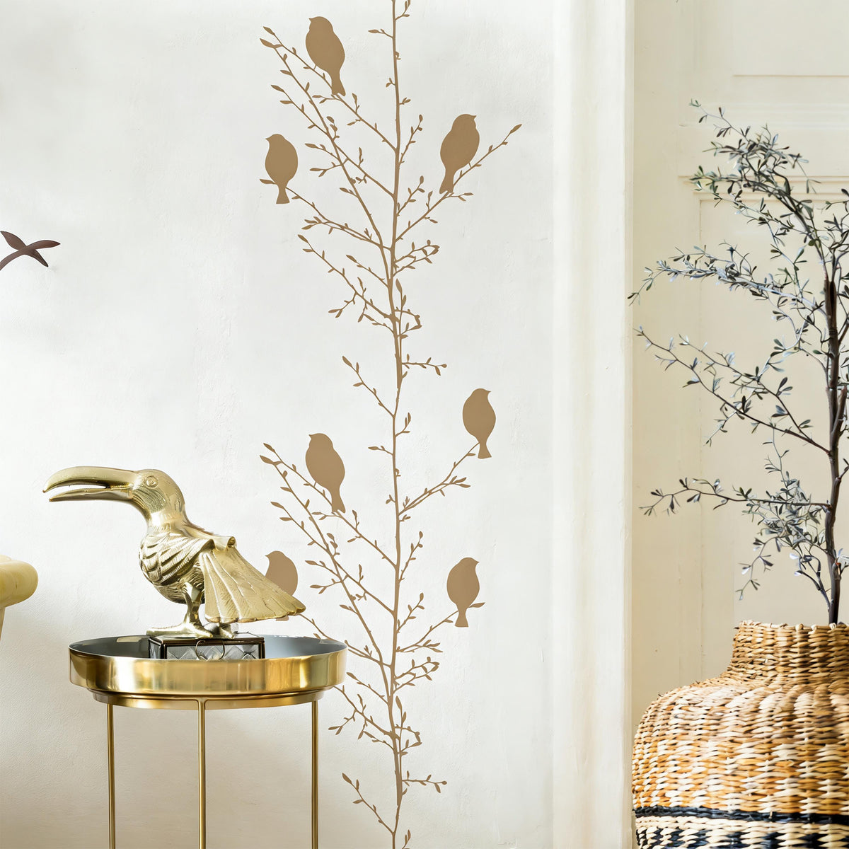 Garland Wall Decal styled on a decorated wall