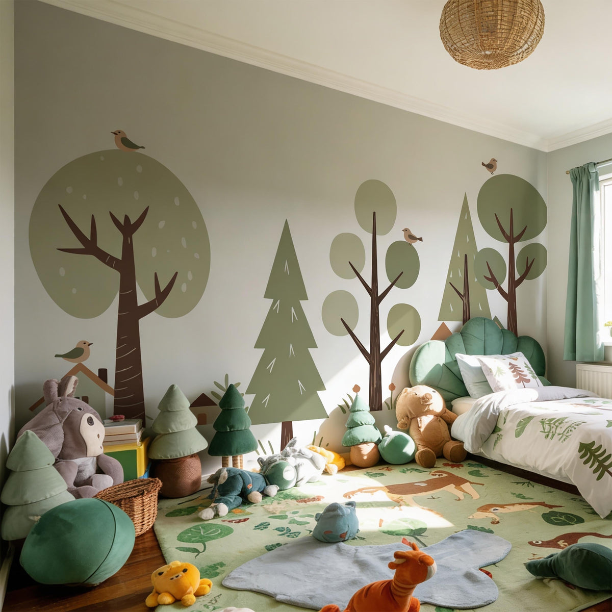Tree Wall Decal Set on a feature wall