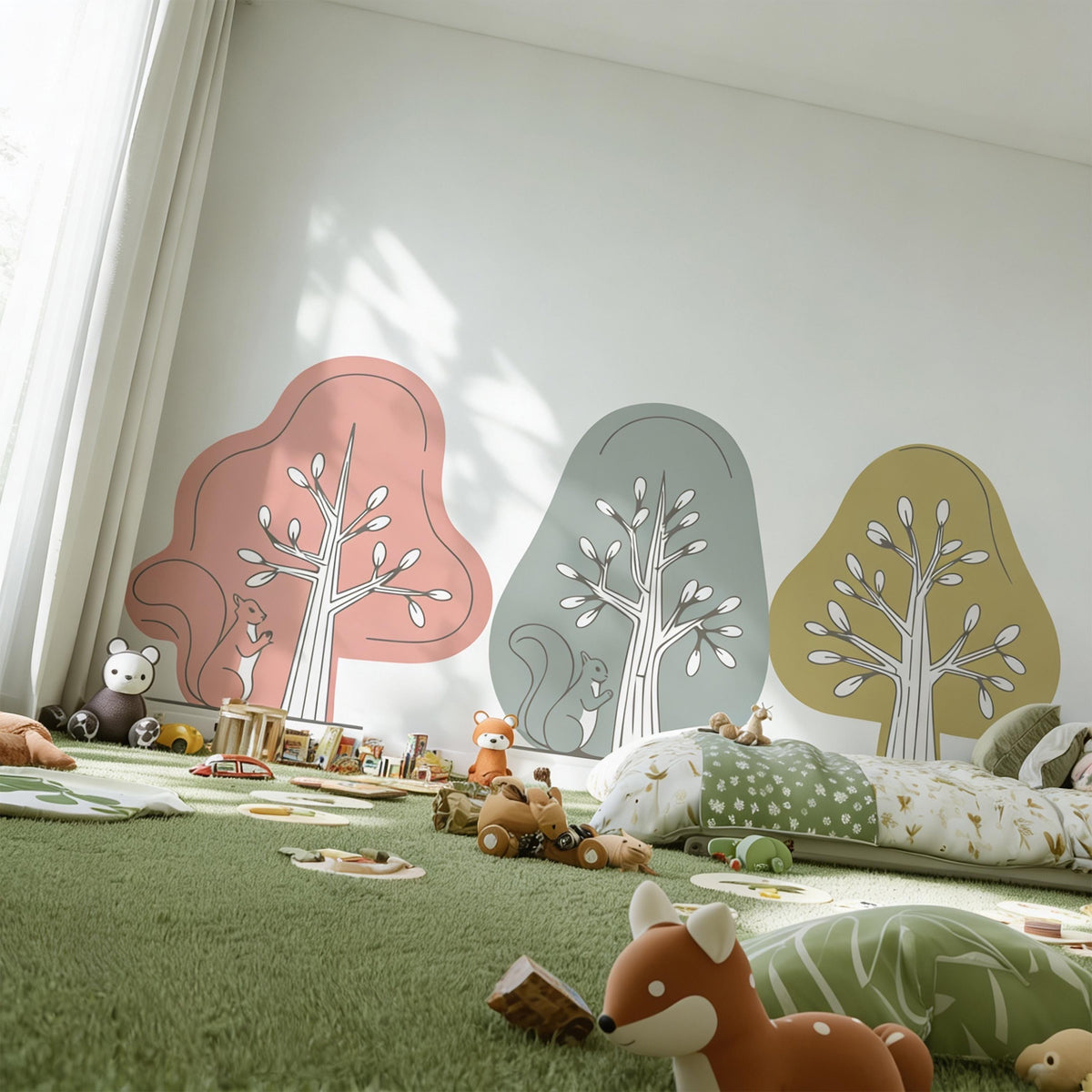 Tree Wall Decal Set on a feature wall