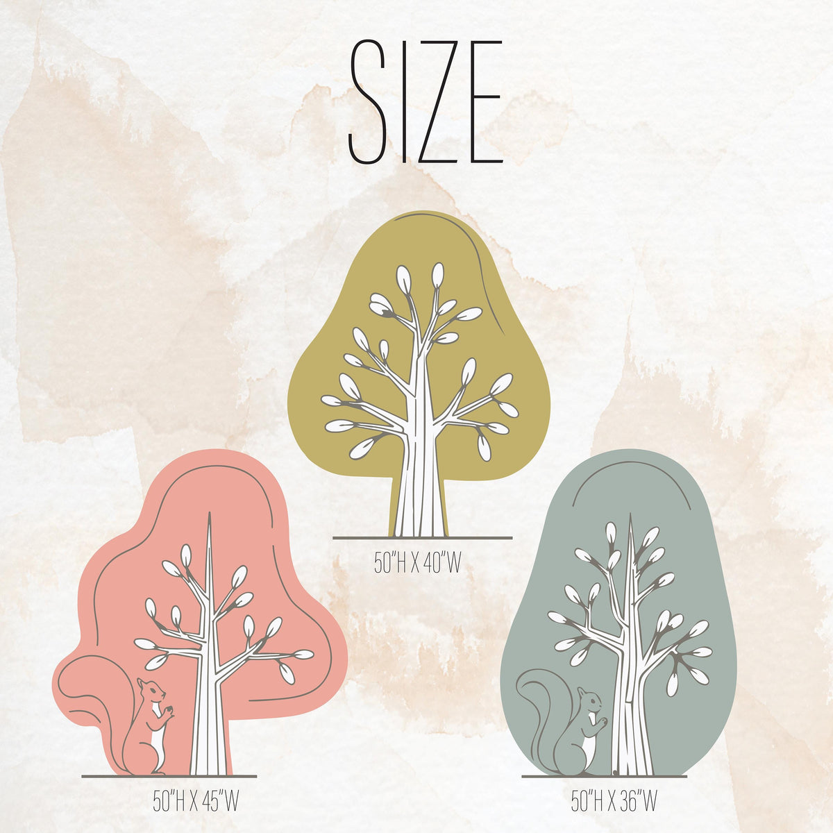 Tree Wall Decal Set shown in a home interior