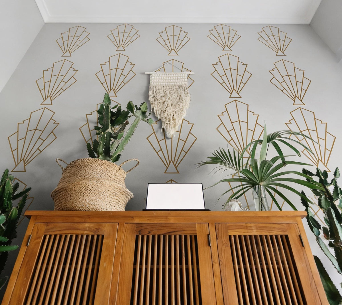 Art Deco Wall Decals Vinyl decal sheet flat-lay
