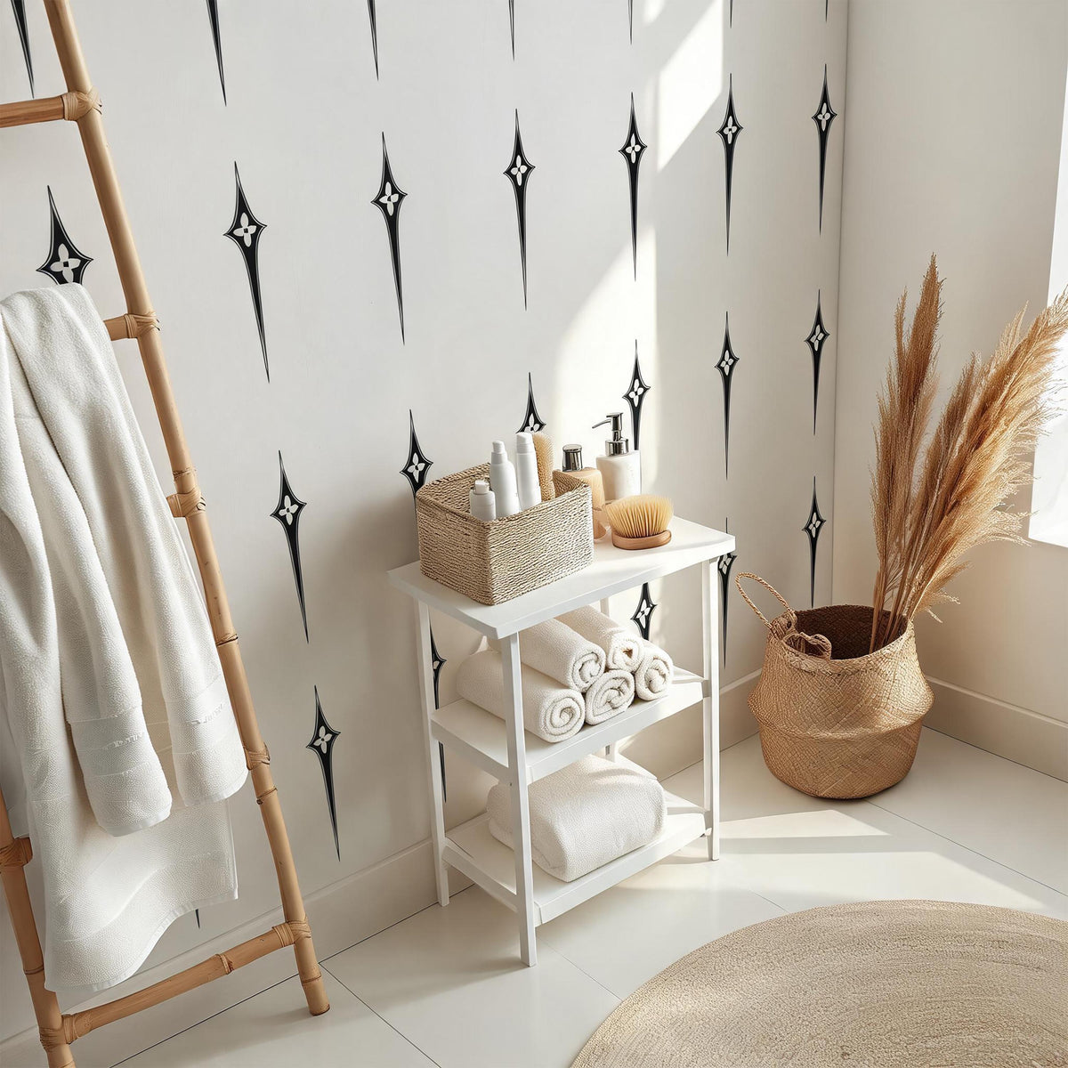 Mid Century Wall Decals decal sheet flat-lay