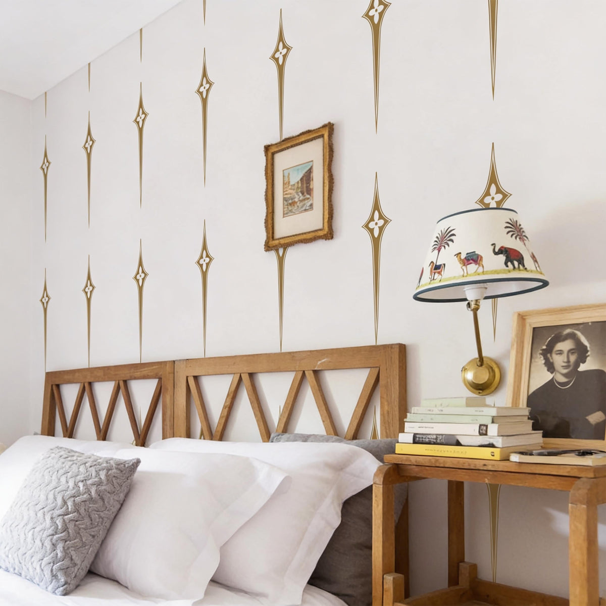 Mid Century Wall Decals close-up styled detail