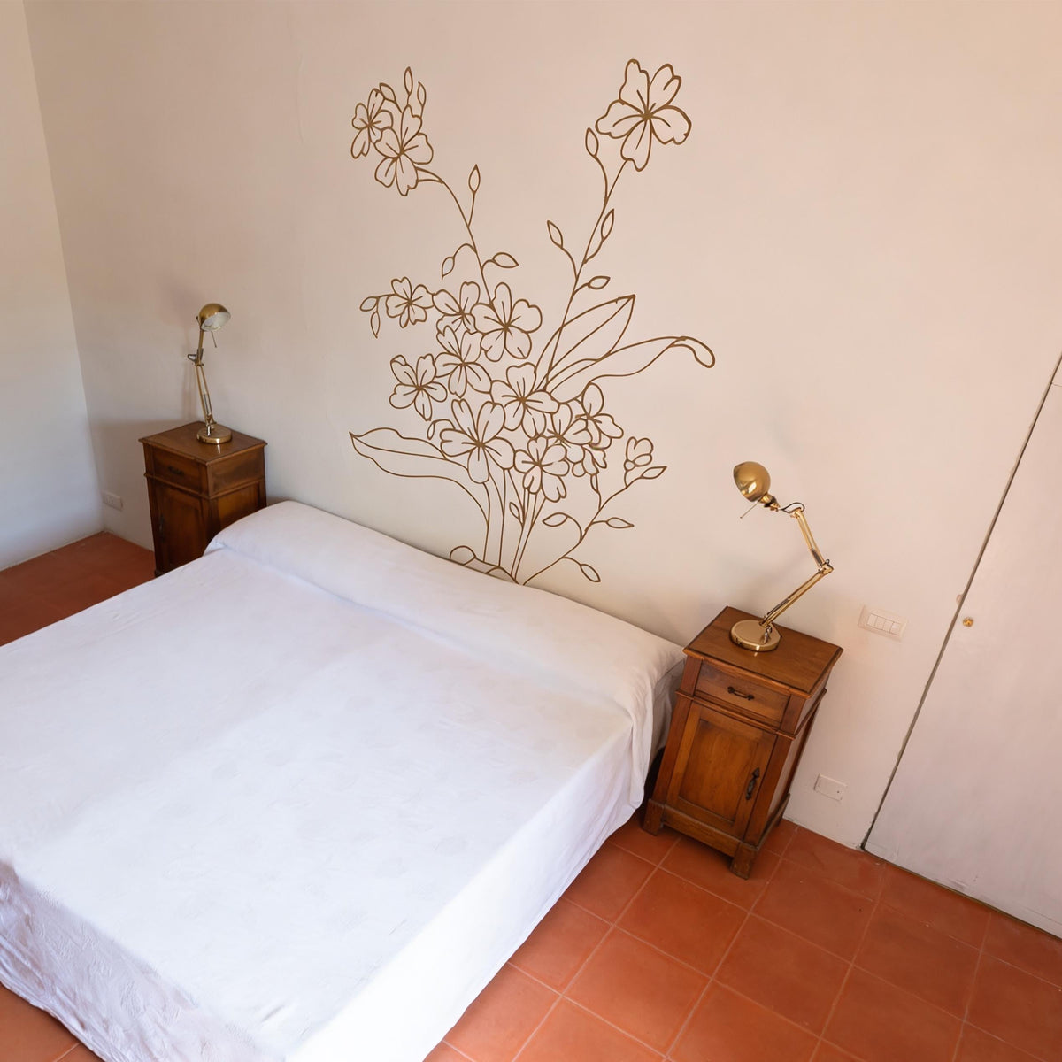 Floral Bouquet Wall Decal shown in a home interior