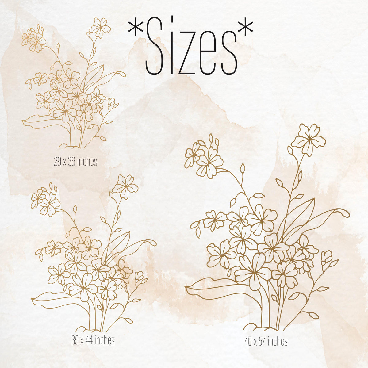 Floral Bouquet Wall Decal styled in a room setting