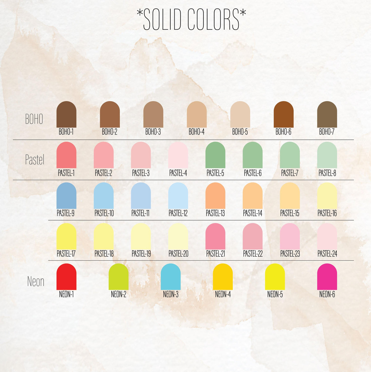 Color and size reference for Scallop Wall Decal Border