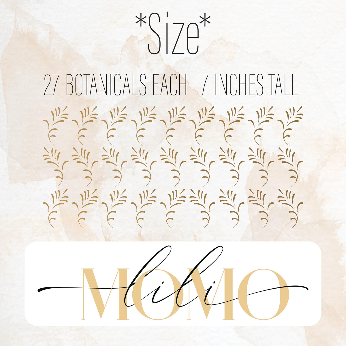 Botanical Wall Decals on a feature wall
