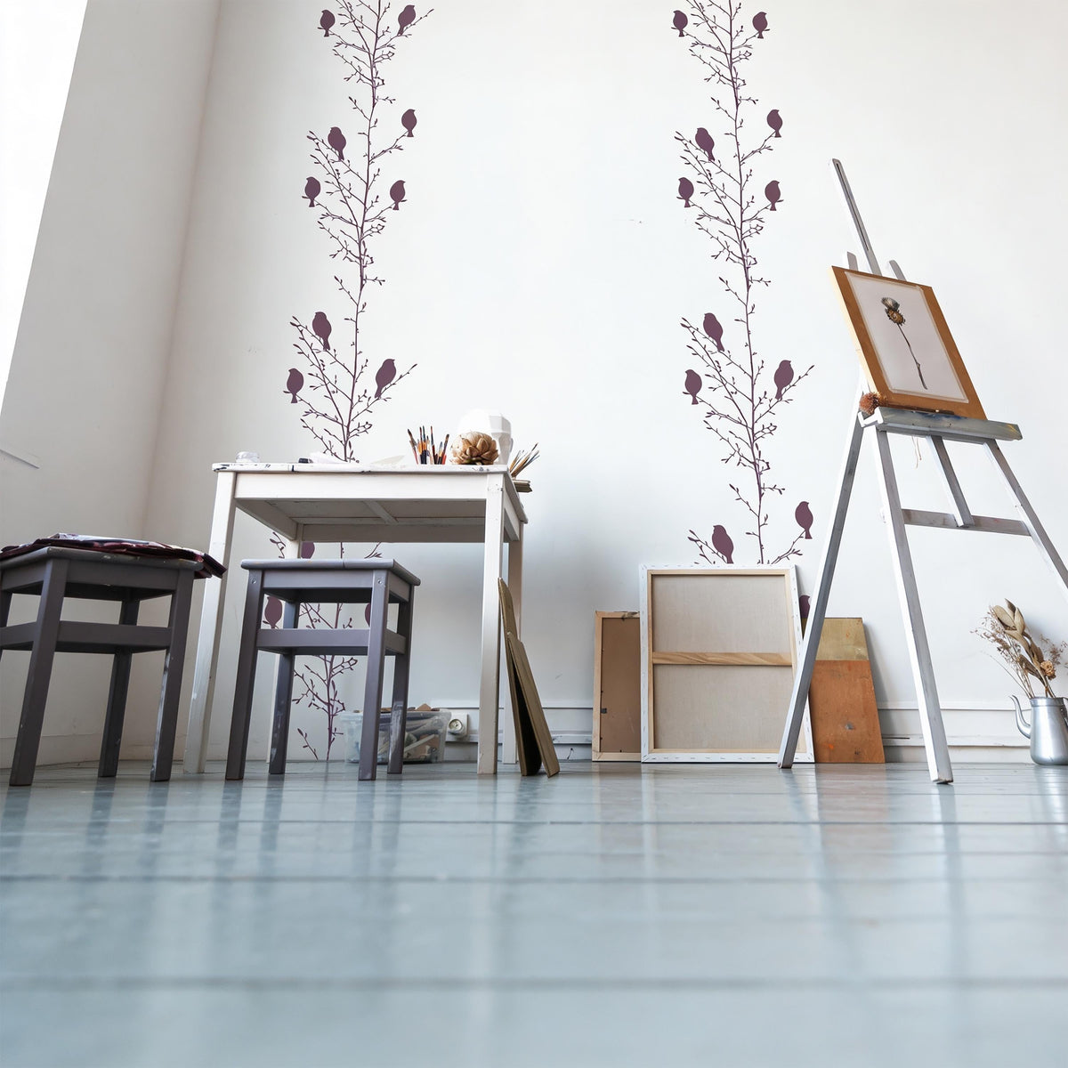 Garland Wall Decal styled in a room setting