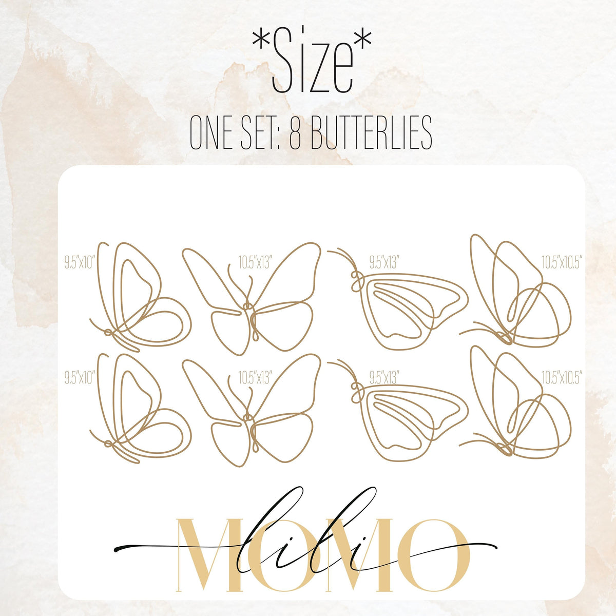 Butterfly Wall Decal Set shown in a home interior