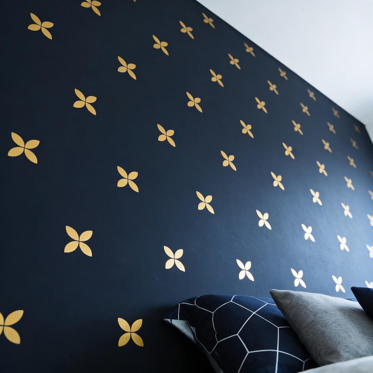Minimalist Flower Wall Decals decal sheet flat-lay